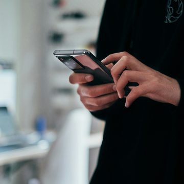 user-of-phone-device
